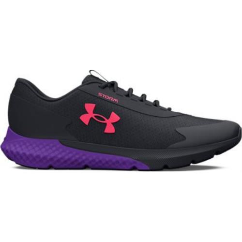 Under Armour Men`s UA Charged Rogue 3 Storm Running Shoes Black/black/pink Shock