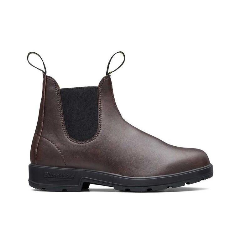Blundstone 2116 Men`s Brown Vegan Leather Elastic Sided Round Toe Chelsea Boots