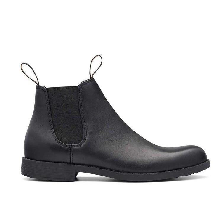 Blundstone 1901 Men`s Black Leather Elastic Sided Pull On Ankle Chelsea Boots