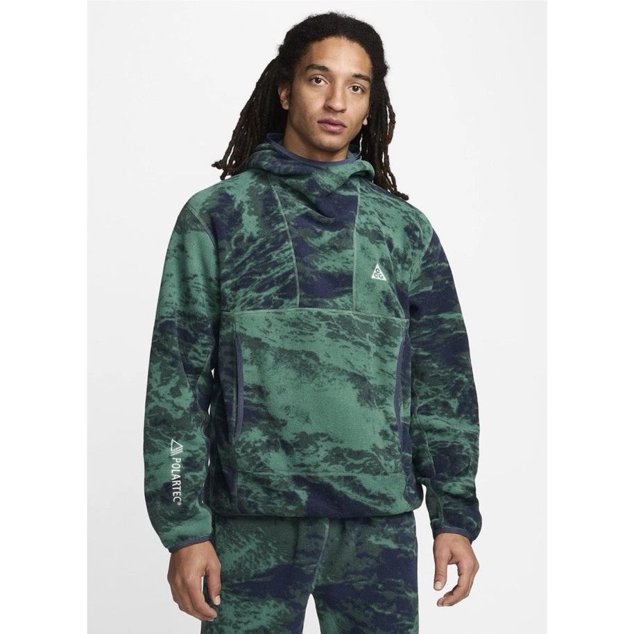 Nike Acg Wolf Tree Polartec Pullover Green Hoodie Mens Sizes FN2453-361 Regular