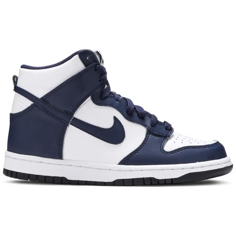 Nike Dunk High Midnight Navy White Sneakers DB2179-104 4Y Womens 5.5