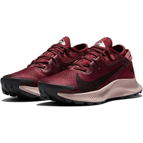 Nike Womens Air Pegasus Trail 2 Dark Red Black CK4309 600 Trail Running Size 6.5