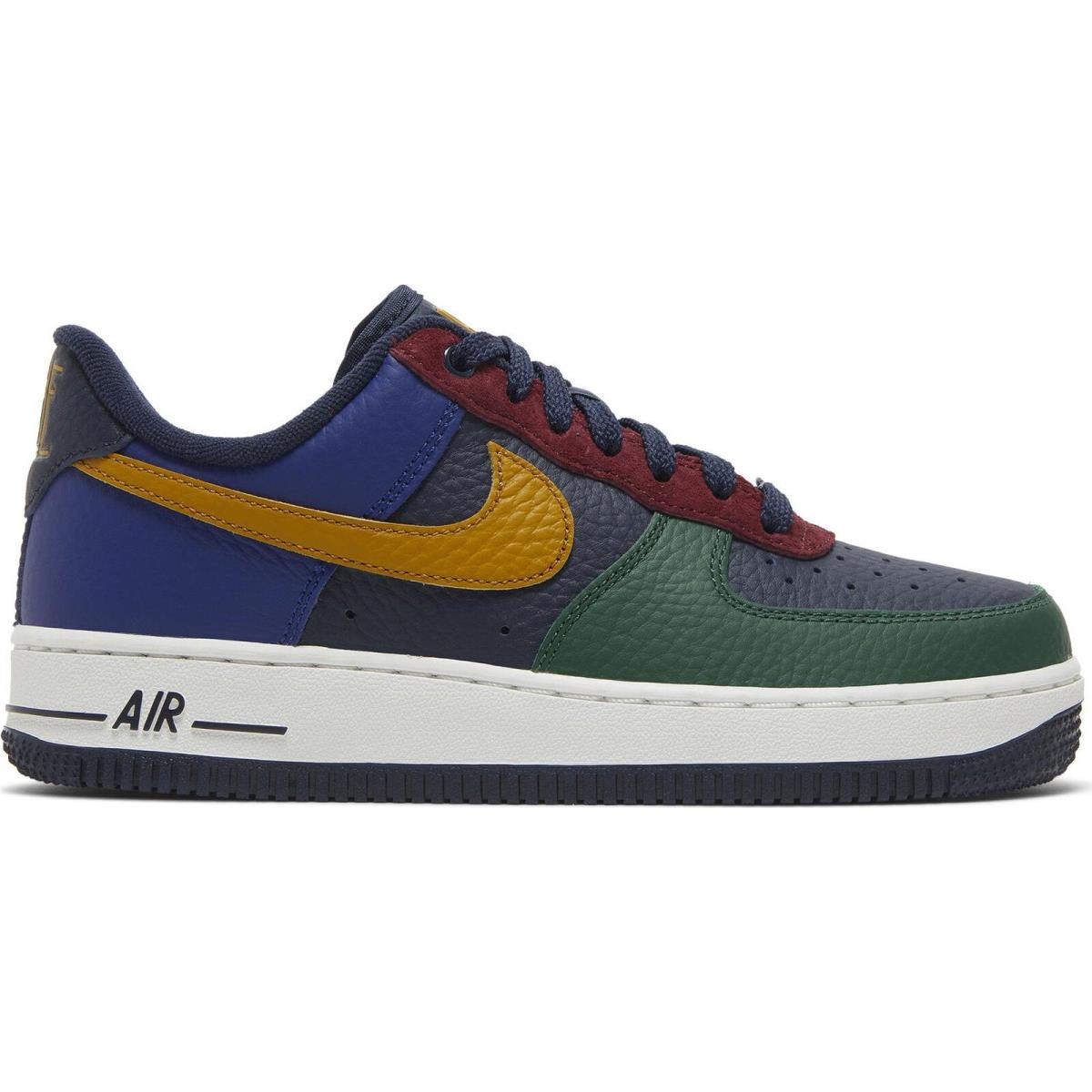 Sz 6 - Nike Air Force 1 Low `07 LX Obsidian Womens - Gorge Green/Gold Suede/Obsidian