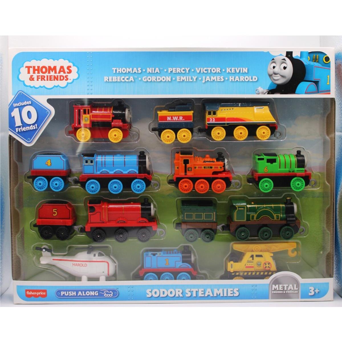 Fisher Price Thomas Friends Sodor Steamies Push Along Trains 10 Trains