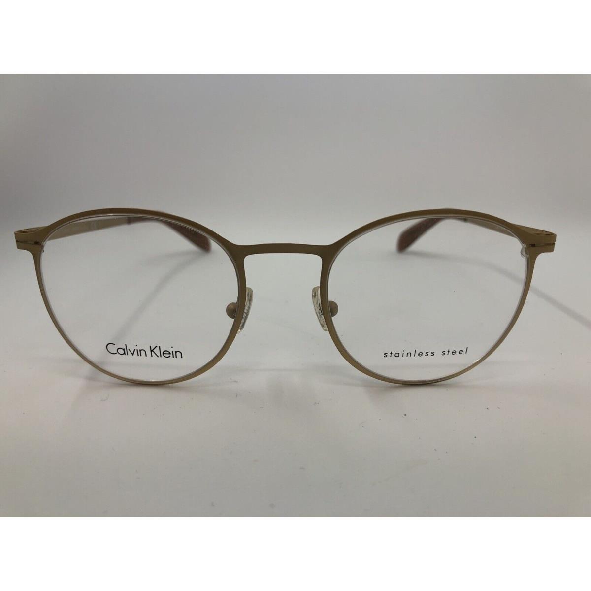 Calvin Klein ck5412 714 Gold 48.20.140 Unisex Eyeglasses Frames