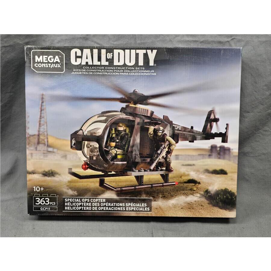 Mega Bloks Construx Call of Duty Special Ops Helicopter 363 Pcs