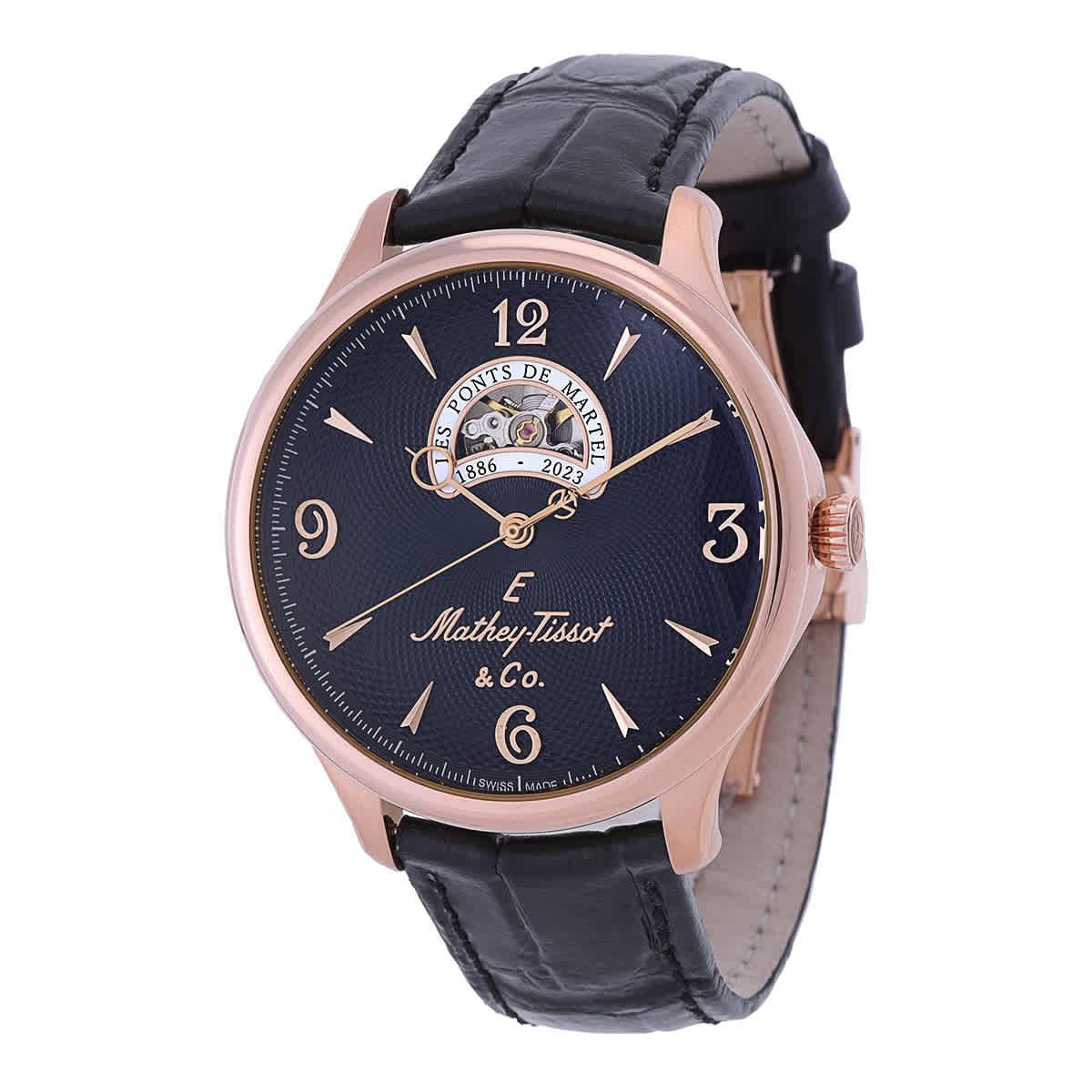 Mathey-tissot Edmond Auto Havana Automatic Black Dial Men`s Watch MC1886CN