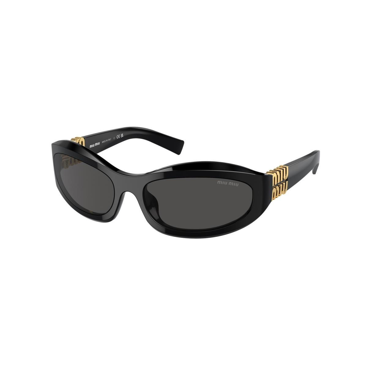MU 14ZS 16K08Z Black Dark Grey 59 mm Women`s Sunglasses by Miu Miu