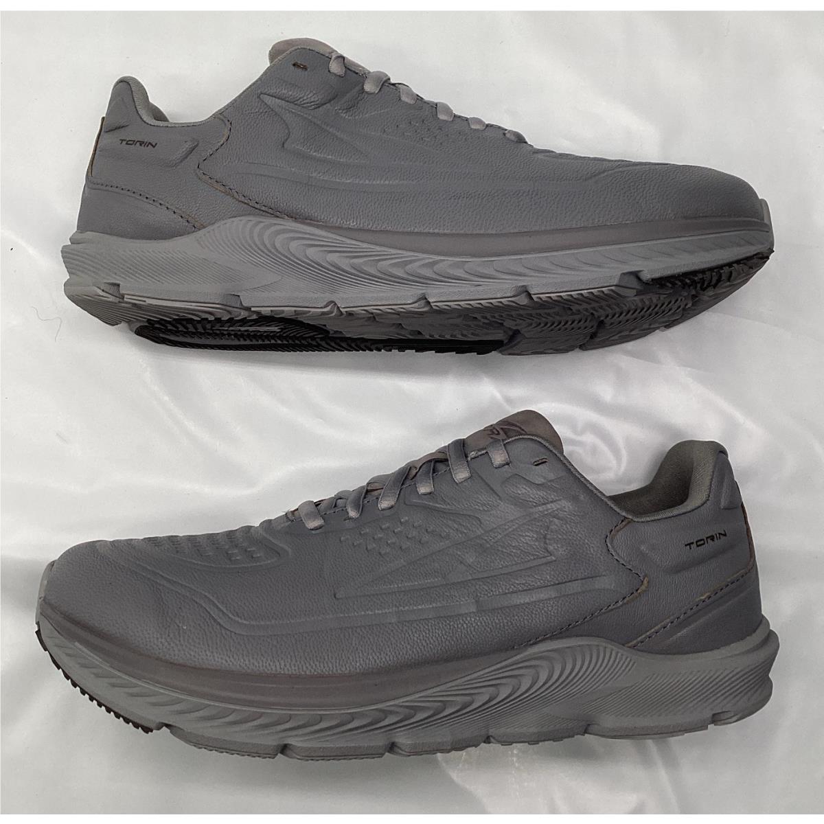 Altra Torin 5 Men`s Leather Everyday Comfort Sneakers Gray Size 8.5 W