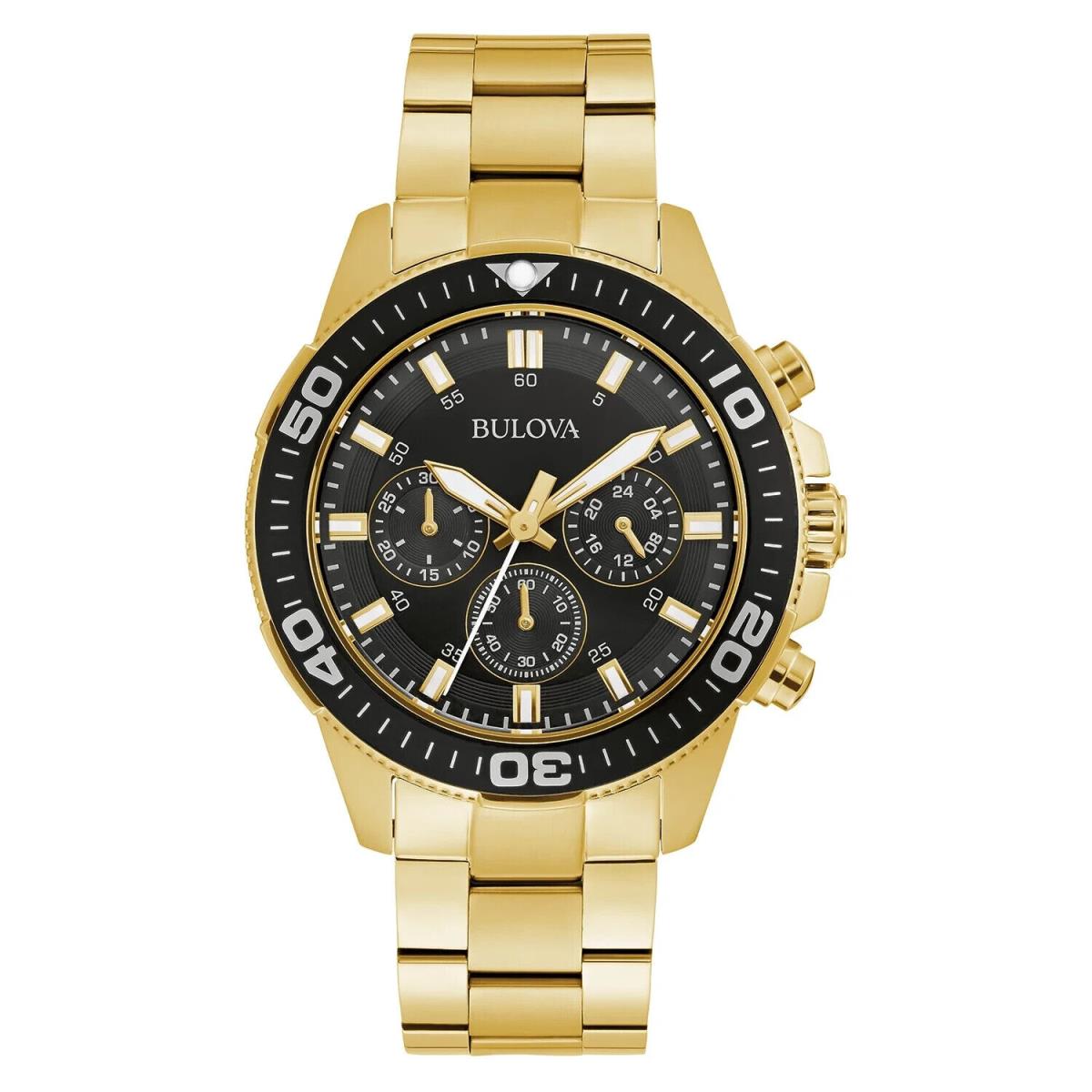 Men`s Gold-tone Chronograph Watch 98A248 by Bulova