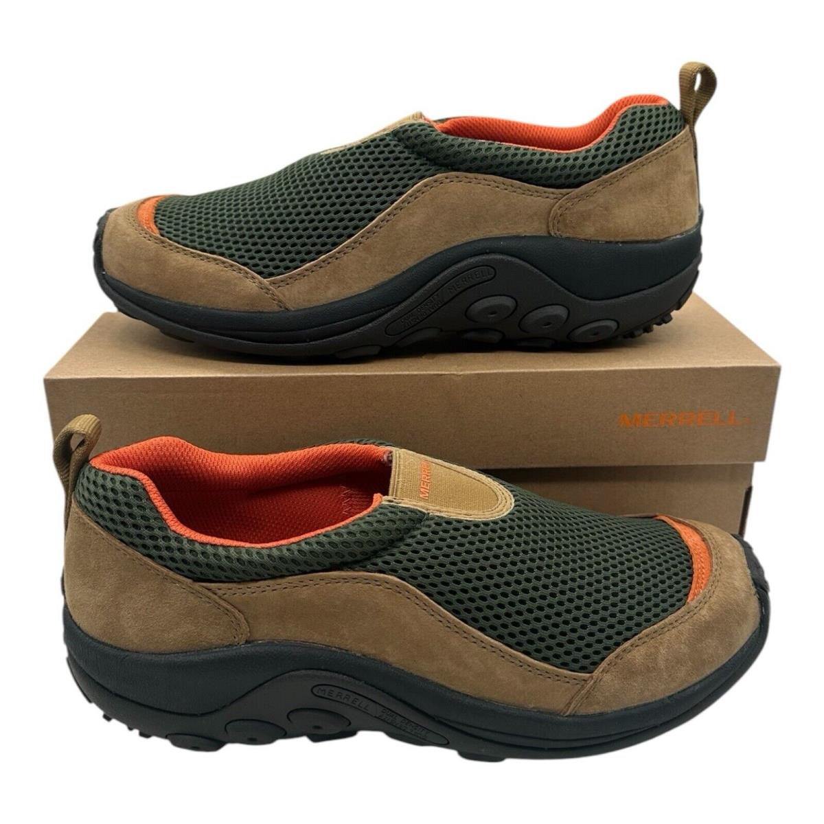 Merrell Jungle Moc Breeze SE Shoes Mens 10 M Veridian Green Brown Slip On Hiking
