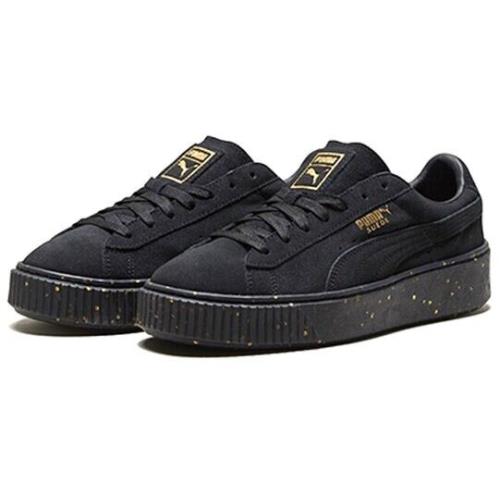 Puma Suede Platform 365621-01 Sneakers Women`s US 8 Black Casual Shoes EFAS116 - Black