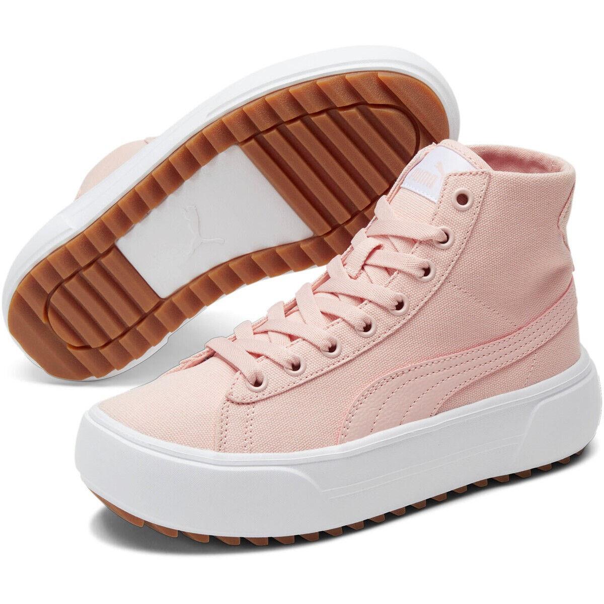Puma Kaia Mid Canvas Lace-up Unisex Men Size 7 = Women Size 8.5 Shoes Rose