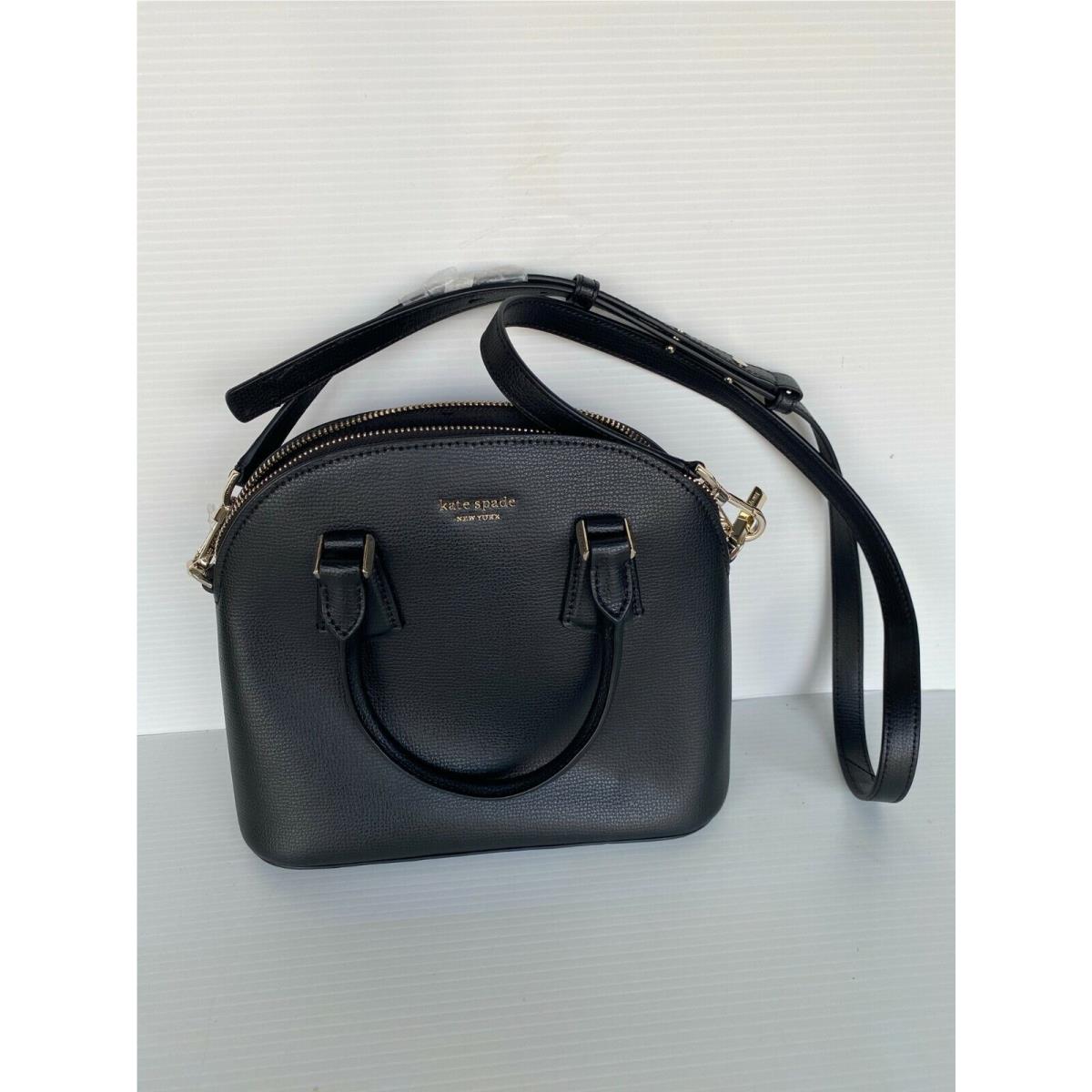 Kate Spade Sylvia Medium Dome Satchel Black Purse Handbag New Tote