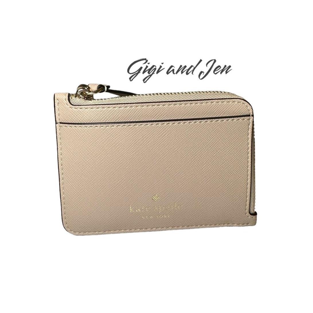 Kate Spade Schuyler Small Card Holder Wristlet Warm Beige