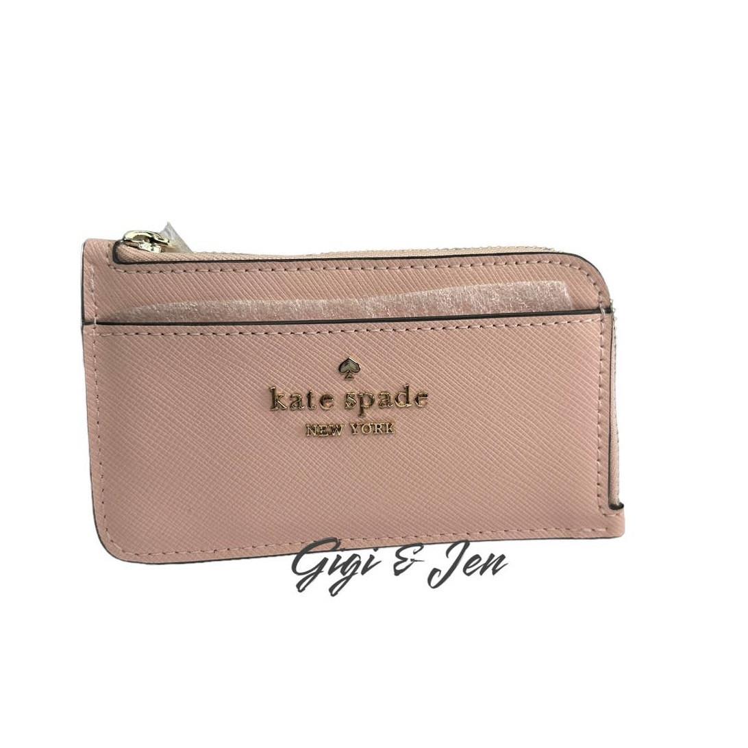 Kate Spade Madison Saffiano Leather Card Case / Holder Conch Pink