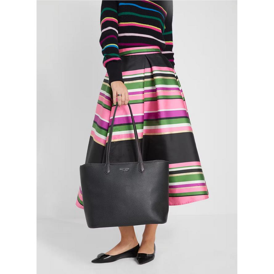 Kate Spade Veronica Large Pebbled Leather Tote Black