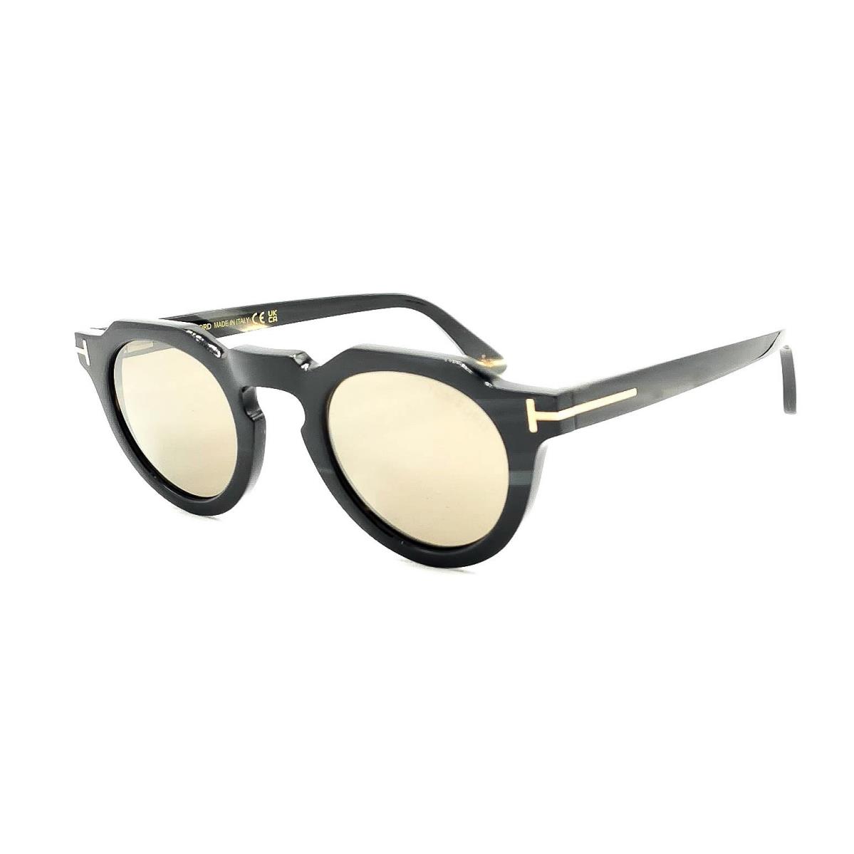 Tom Ford TF1129-P Private Collection Eyeglasses 64L Black Horn/goldtone 45