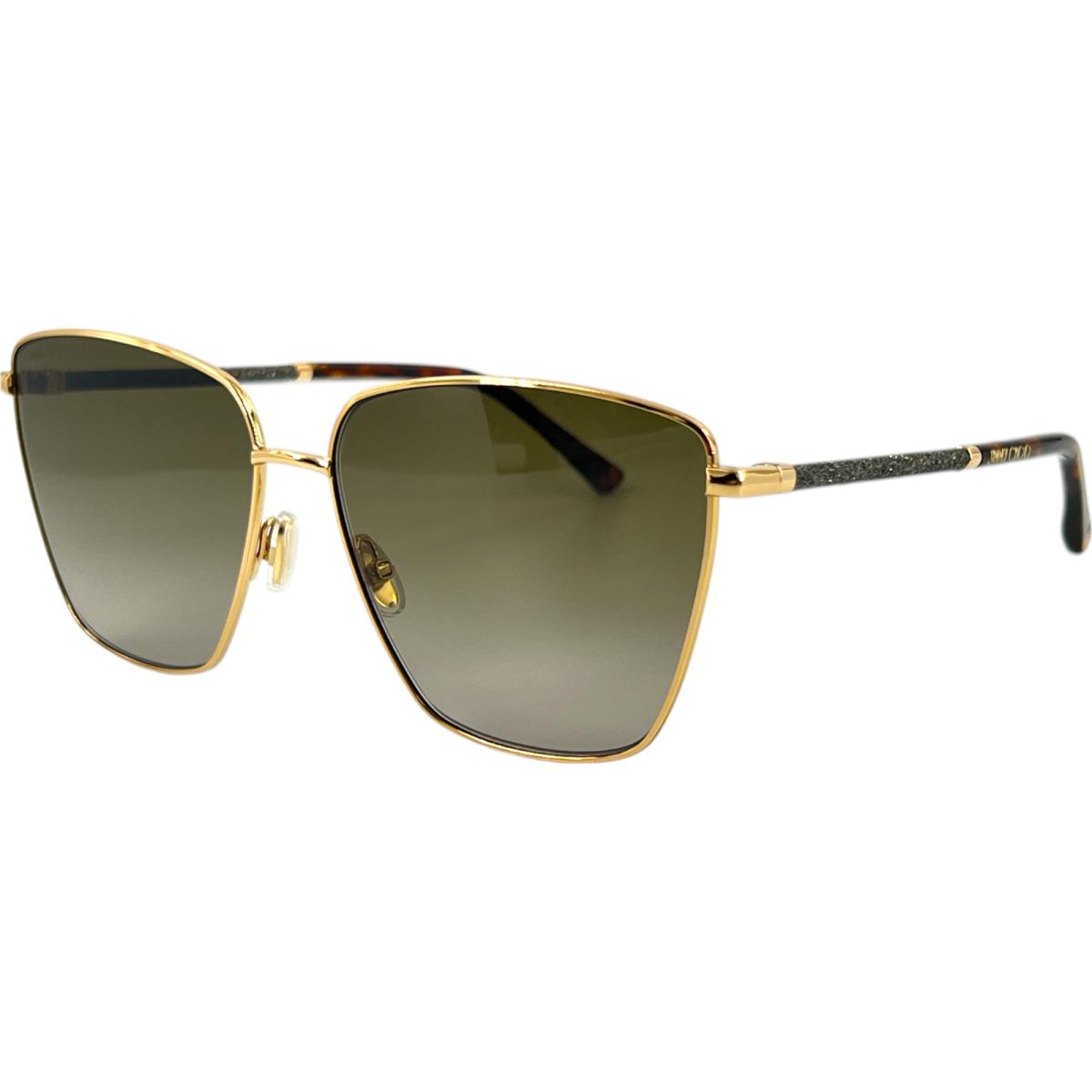 Jimmy Choo Lavi S Womens Metal Sunglass 006JHA Gold Havana 60-14 Italy w Case