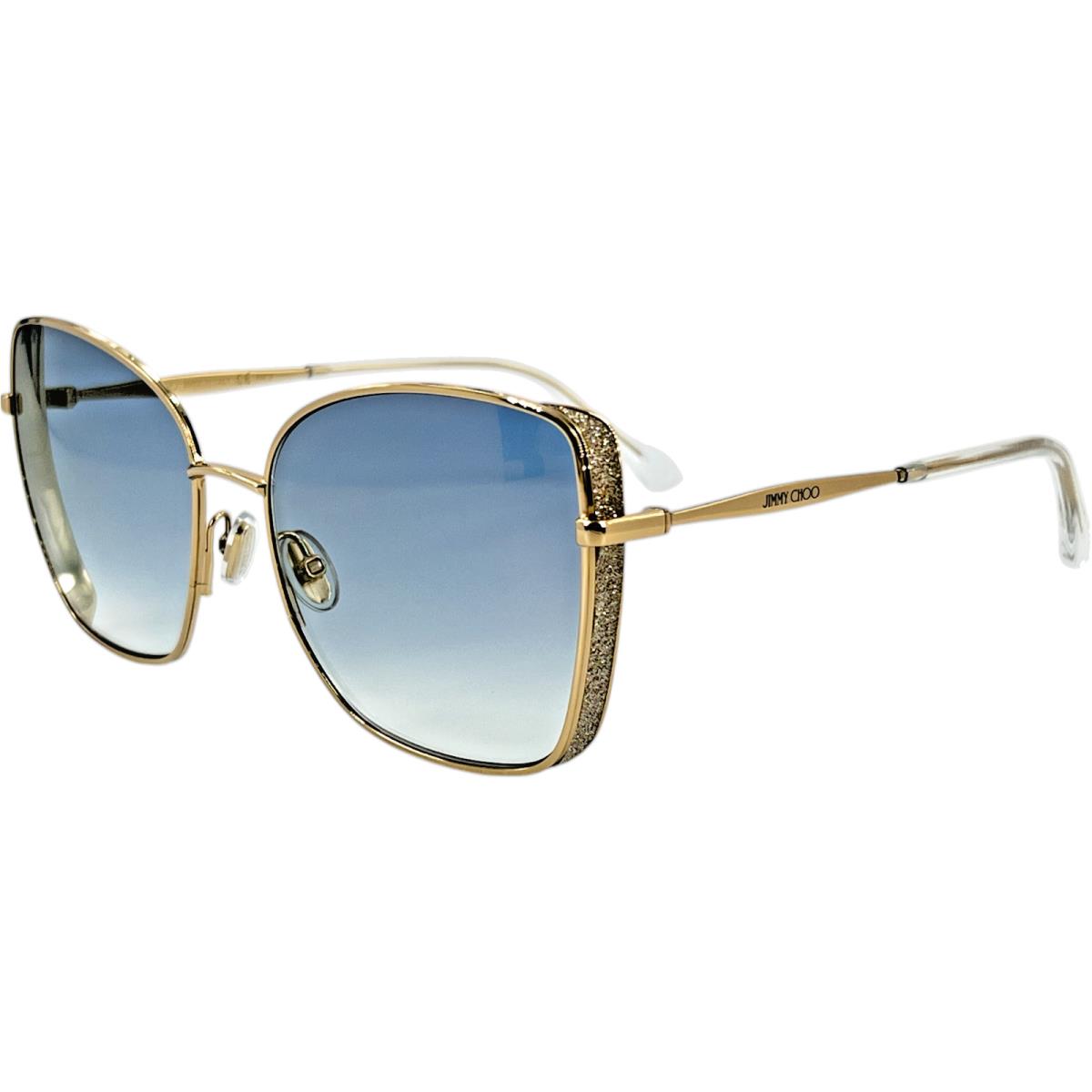 Jimmy Choo Alexis S Womens Metal Sunglass 0DDBHA Gold Copper 59-18 Italy w Case
