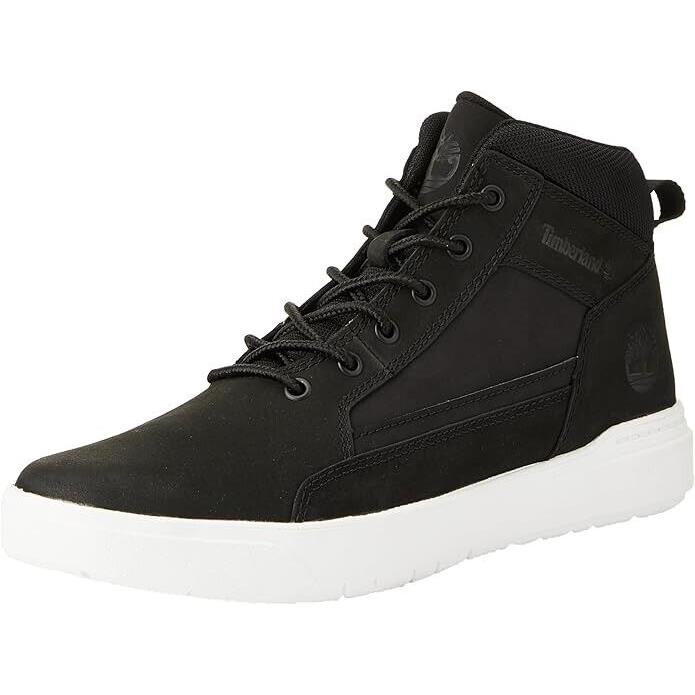 Men Timberland TB 0A69V5 W05 Allston Mid Lace Black Nubuck Boot Sneaker Shoe