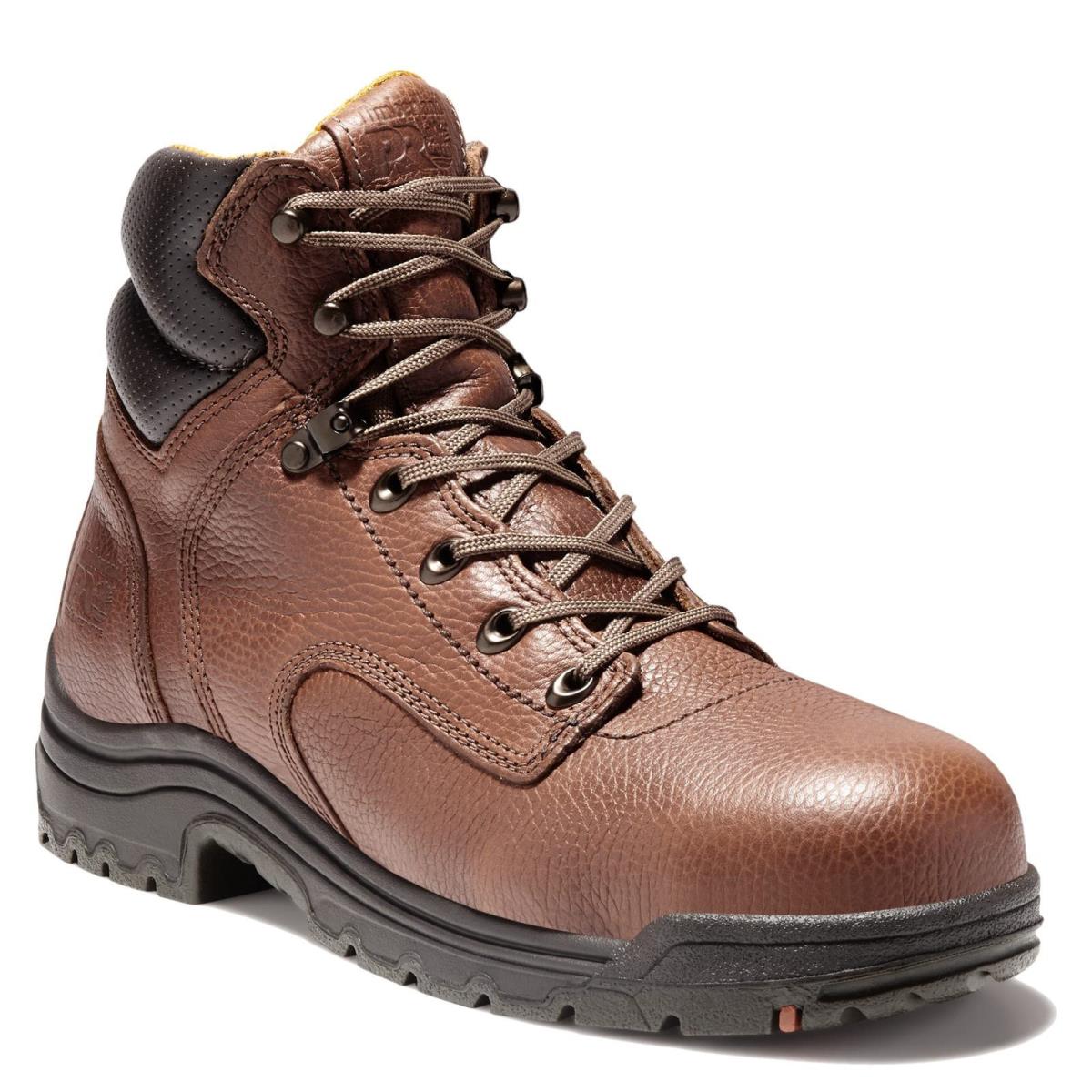 Timberland Pro Men`s Titan 6 Safety Toe Work Boot Brown/brown 15 XW US