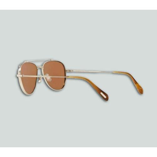 Oliver Peoples 0OV1266ST Rikson 525473 Brushed Silver Sunglasses |  7426973416052 - Oliver Peoples sunglasses Rikson - Silver Frame, Brown Lens  | Fash Direct