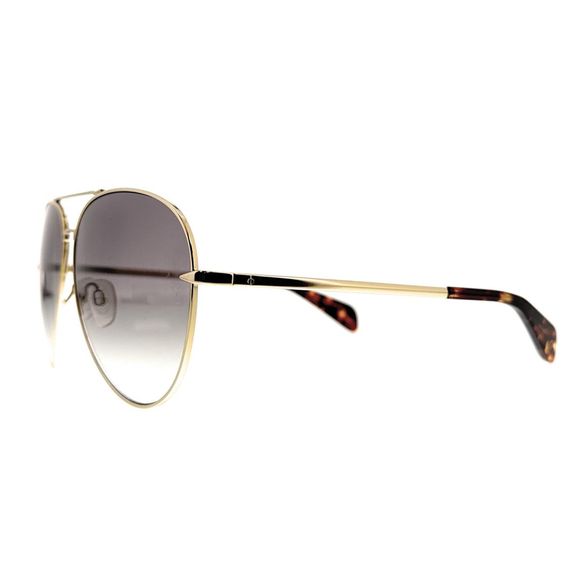 Rag and Bone RNB1006/S IC 0DYG Gold Yellow Aviator Sunglasses