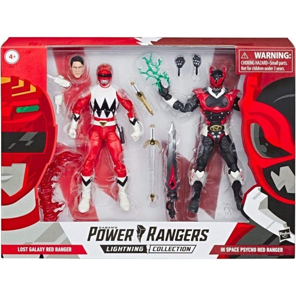 Power Rangers Lightning Collection in Space Psycho and Lost Galaxy Red Ranger