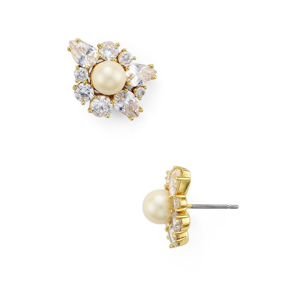 New Kate Spade New York Flying Colors Pearl Cluster Stud Earrings WBRUF062