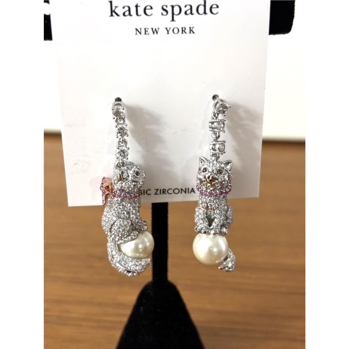 Kate Spade New York Pawlina Cat Linear Earrings