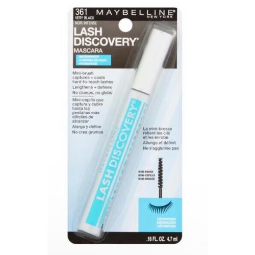 Maybelline Lash Discovery Mascara Very Black 0.16 Fl Oz x5