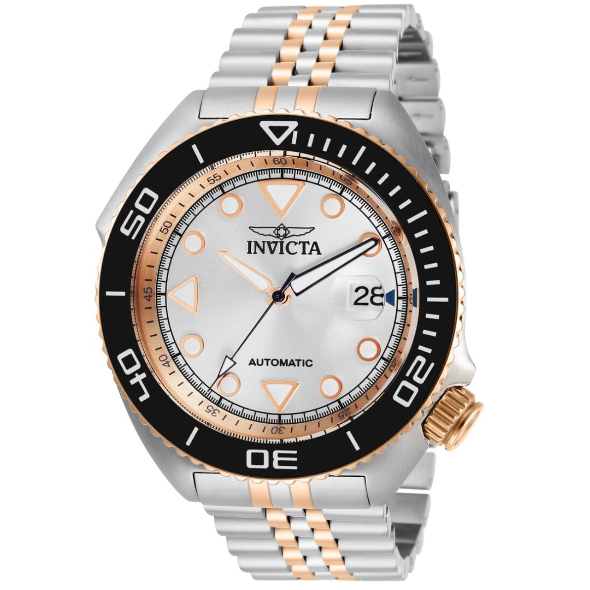 Invicta Pro Diver Sea Wolf Automatic Mens 47mm Silver Dial Stainless Watch 30419