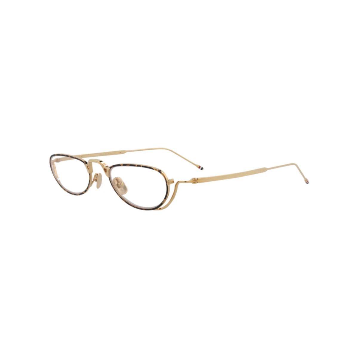 TBX913-5001 Tortoise Gold Transparent 50-21 Round/oval Eyeglasses by Thom Browne