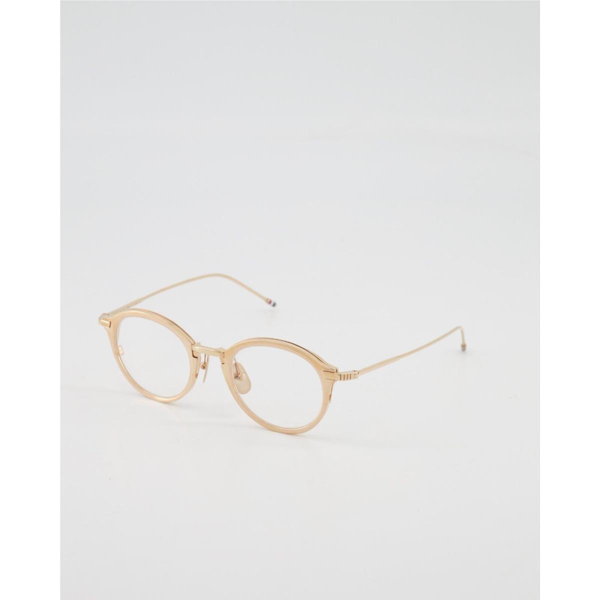 TB110-CGLD48 White Gold 48-22 Round/oval Eyeglasses - w/ Case by Thom Browne
