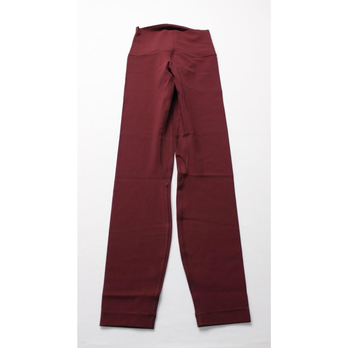 Lululemon Women`s Align High-rise Lightweight 25 Pant LC7 Garnet Size 2
