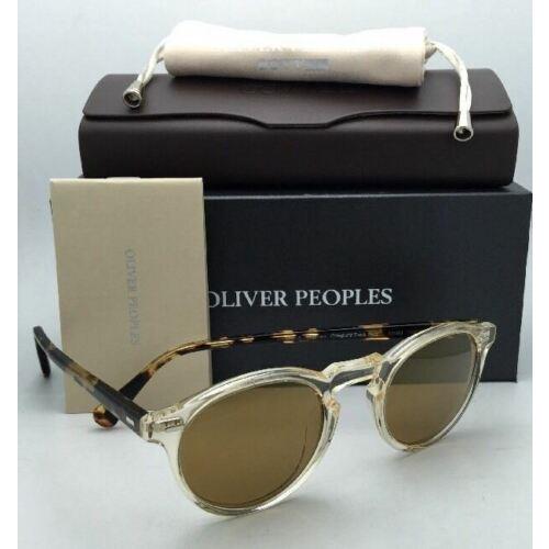 Oliver Peoples sunglasses Gregory Peck - Brown Frame, Gold Lens