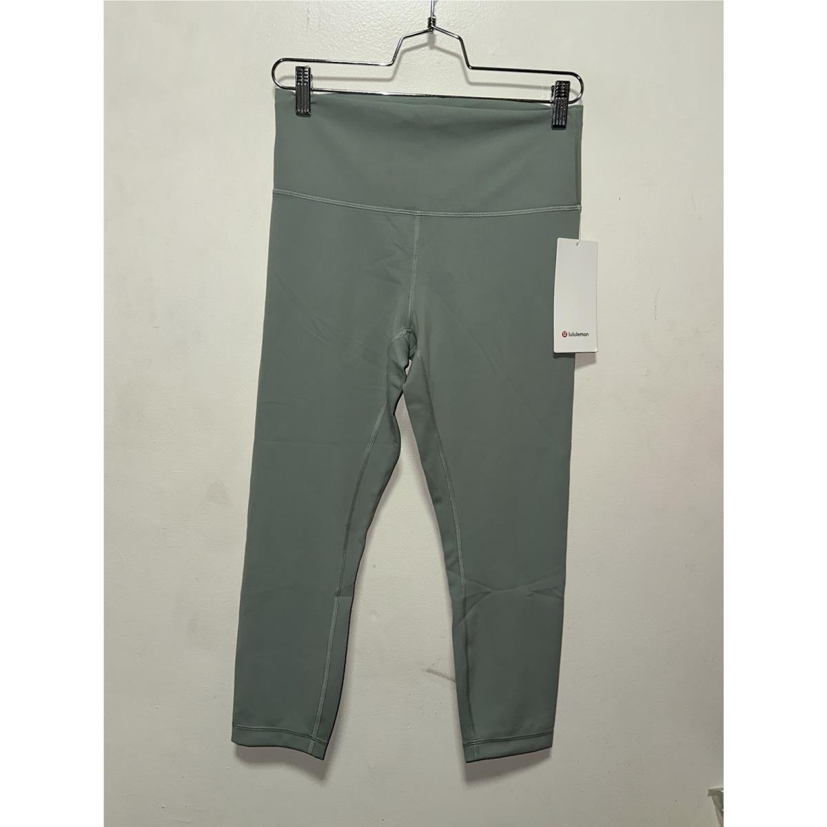Lululemon Align HR Crop 23 Leggings Size 10 Plmc Green