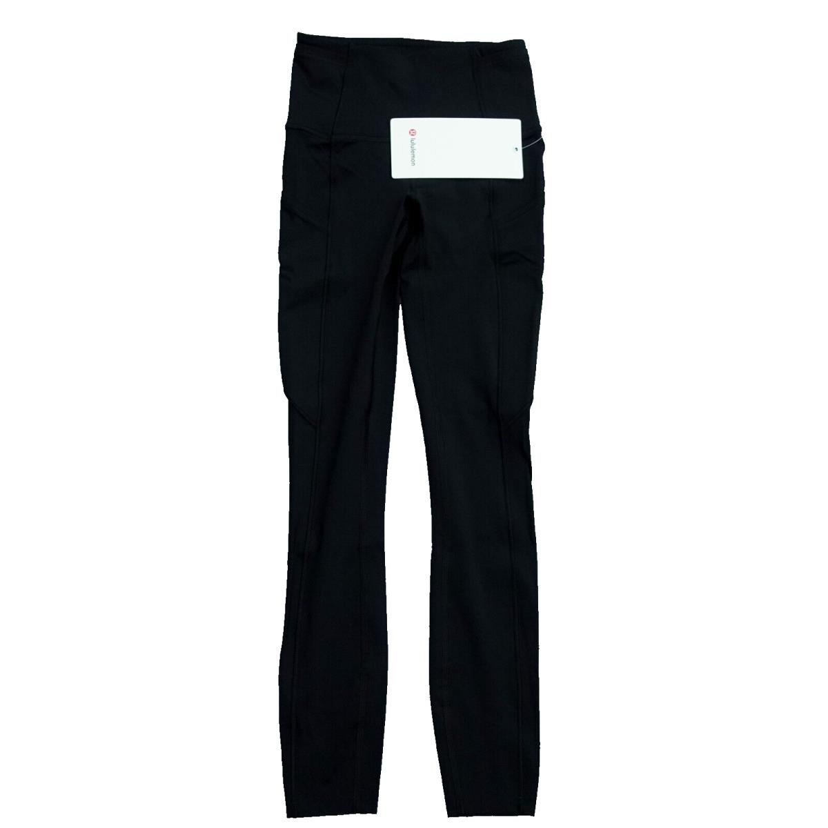 Lululemon Size 0 Leggings Fast Free High Rise HR Tight 25 Black