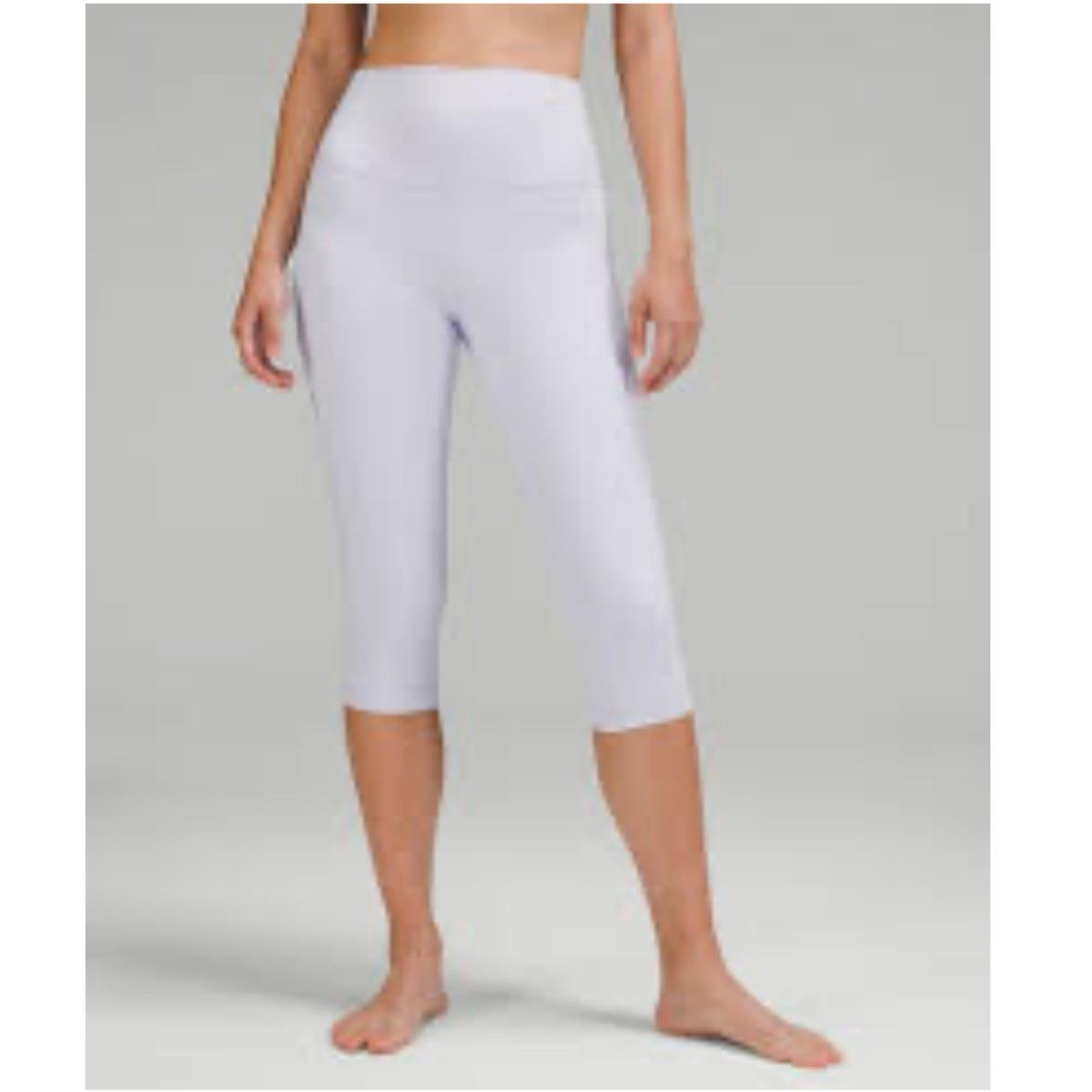 Lululemon Align High-rise 17 Cropped Leggings Light Blueish Gray Size 12
