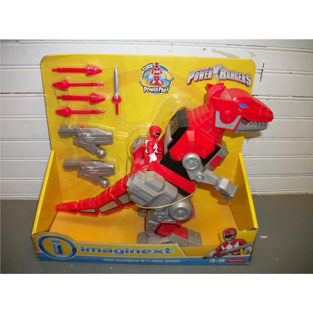 Imaginext Red Ranger T Rex Zord Sabans Powers Rangers Fisher Price