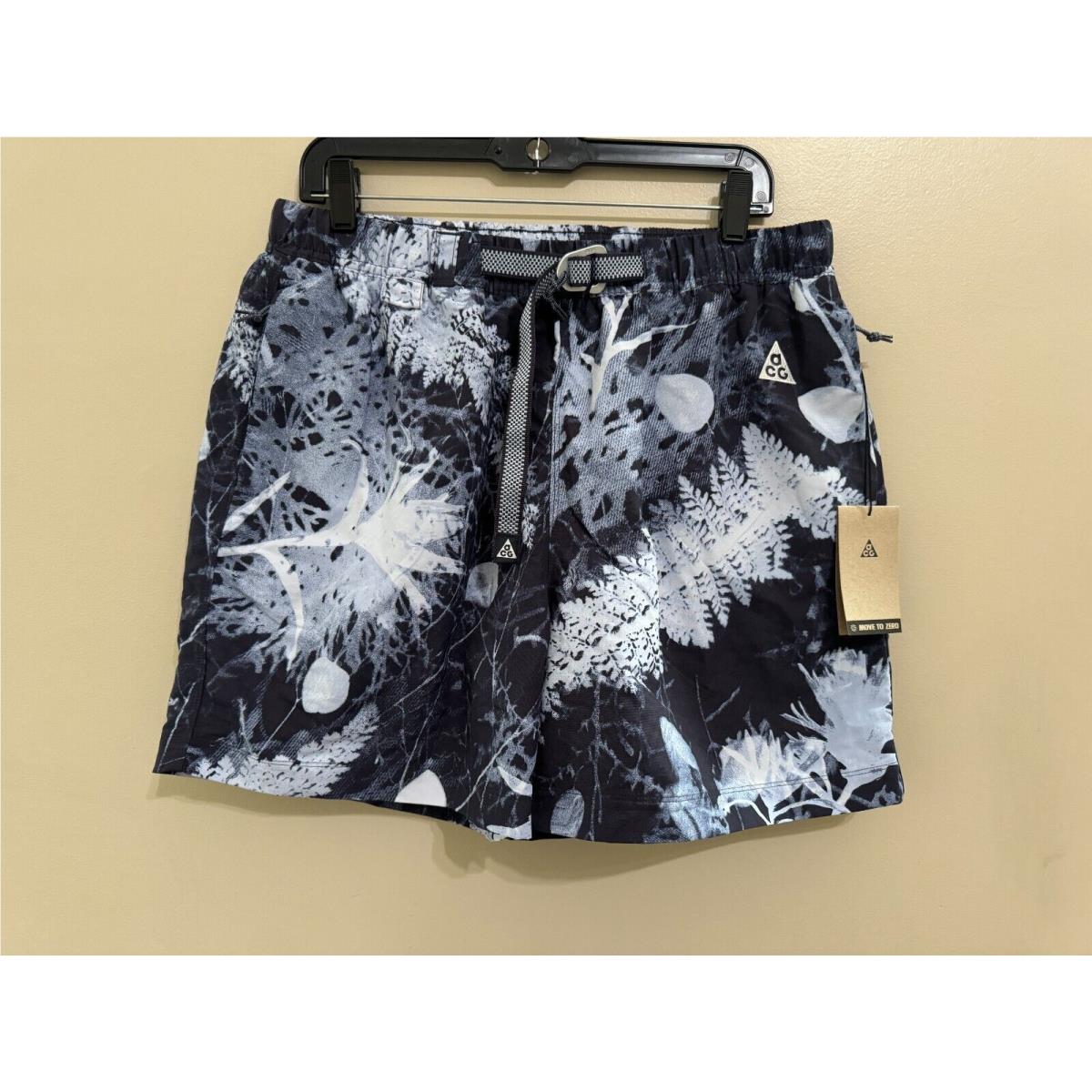 Nike Acg Trail Hiking Shorts Aop Gridiron/cobalt/white Men`s M DV9546-015