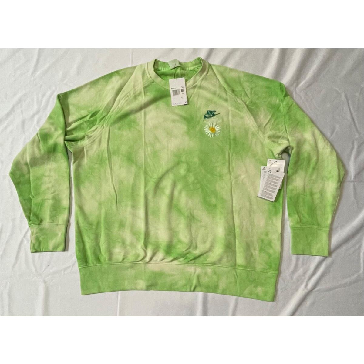 Nike Vivid Green Sportswear Crewneck Mens Sweatshirt DM5010 332 Xxl