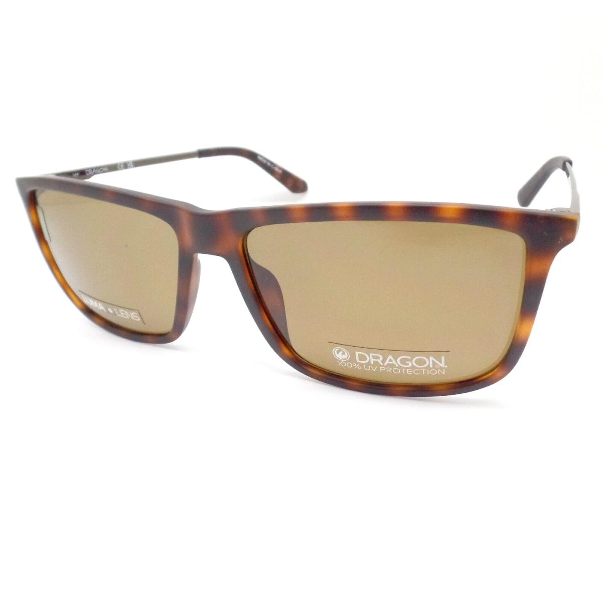Dragon Damien LL 242 Matte Tortoise Luma Brown 61mm Sunglasses - Frame: 242 Matte Tortoise, Lens: Brown