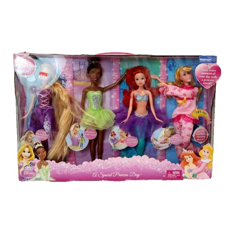 Disney Princess A Special Princess Day Doll Set Toys Rare Ariel Tiana