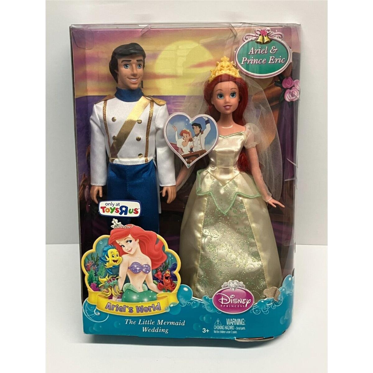 Disney Princess Ariel Prince Eric - The Little Mermaid Wedding Doll Set