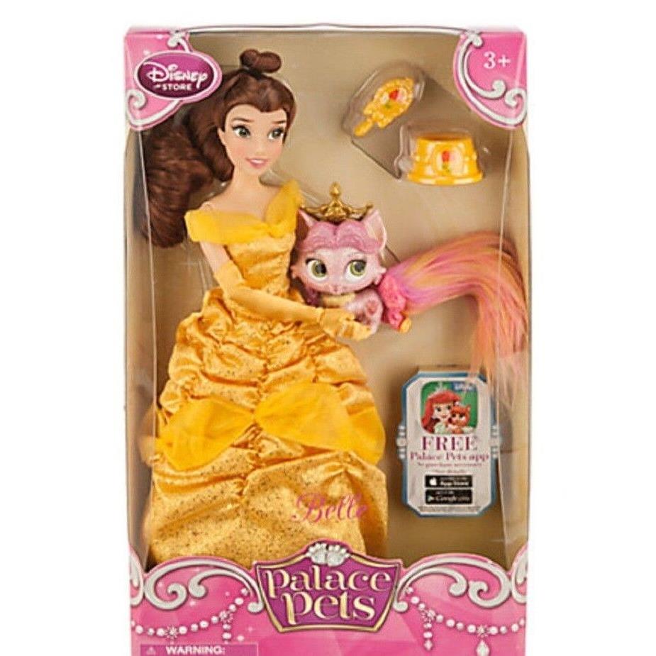 Disney Store Palace Pets Princess Belle Doll Rouge Beauty and The Beast