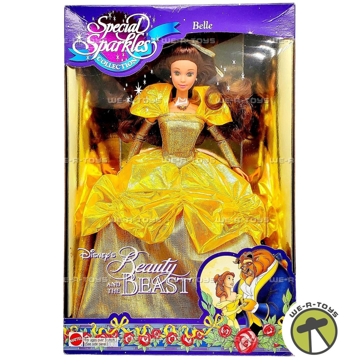 Disney`s Beauty and The Beast Special Sparkles Belle Doll 1994 Mattel 11923