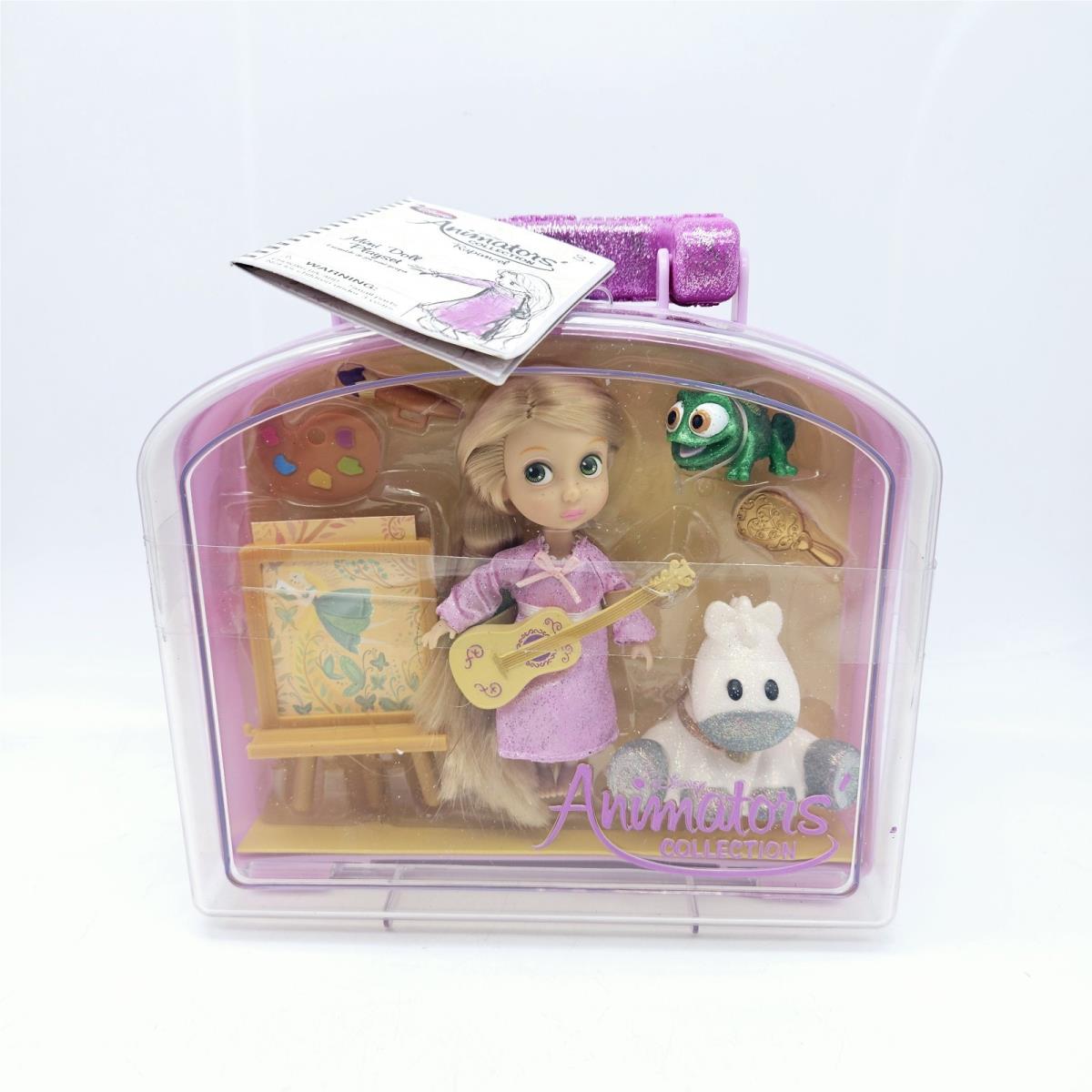 Disney Animators Collection Rapunzel Tangled Mini Doll 5 Playset