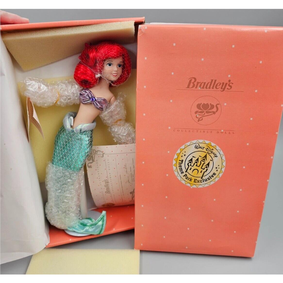 Bradley s Dolls Walt Disney Theme Park Exclusive Princess Ariel Porcelain Doll